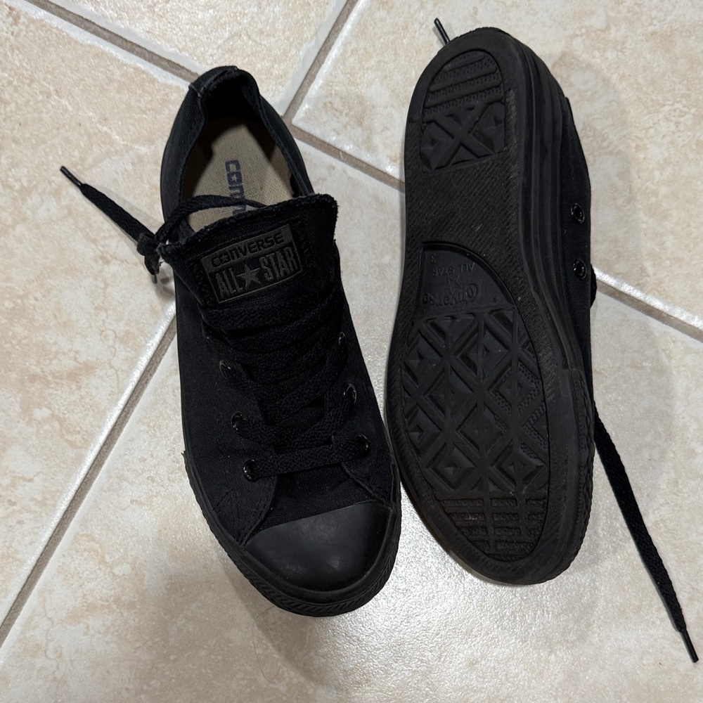 Converse All Star Monochrome Black Sneakers